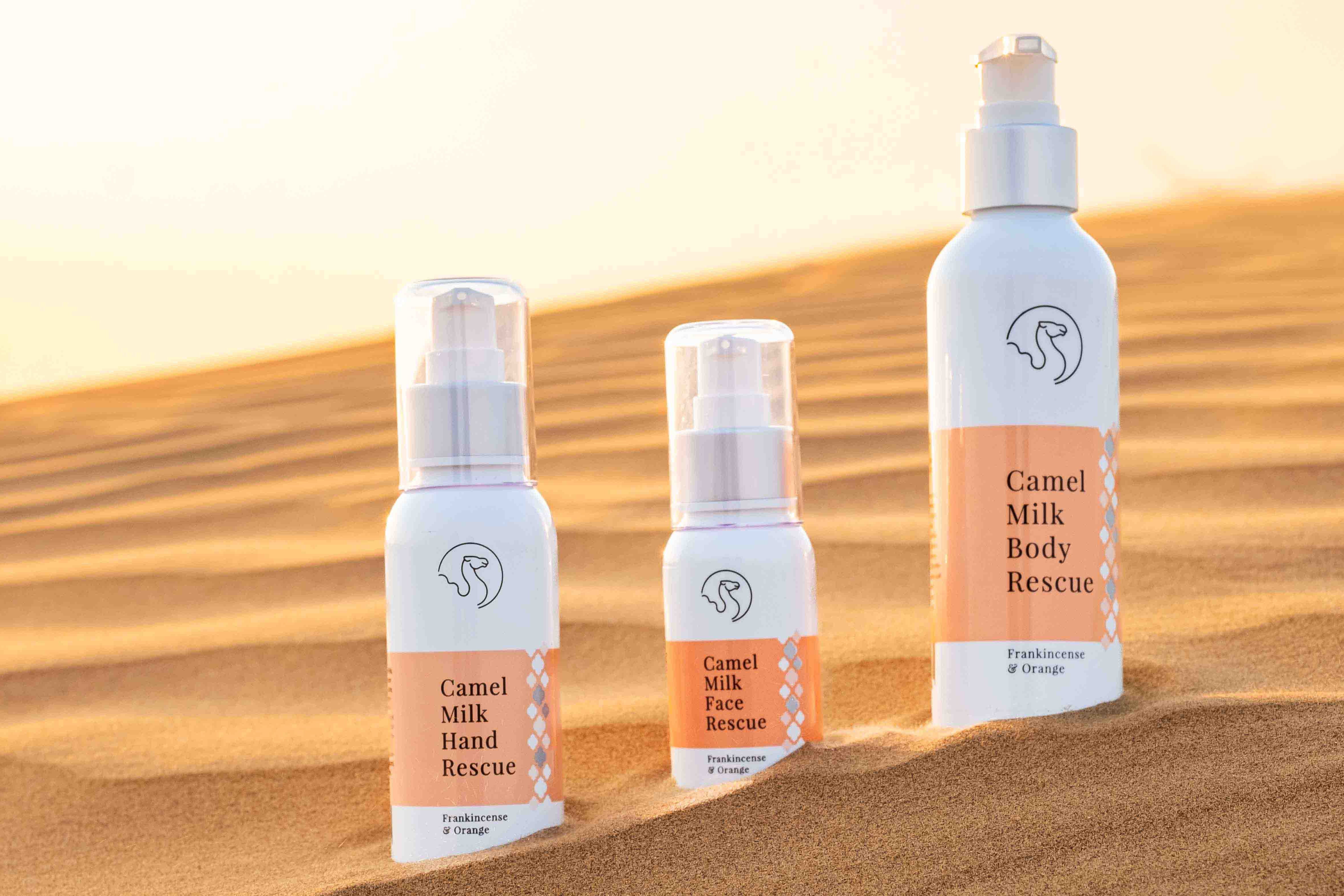 Camel Milk Creams in desert