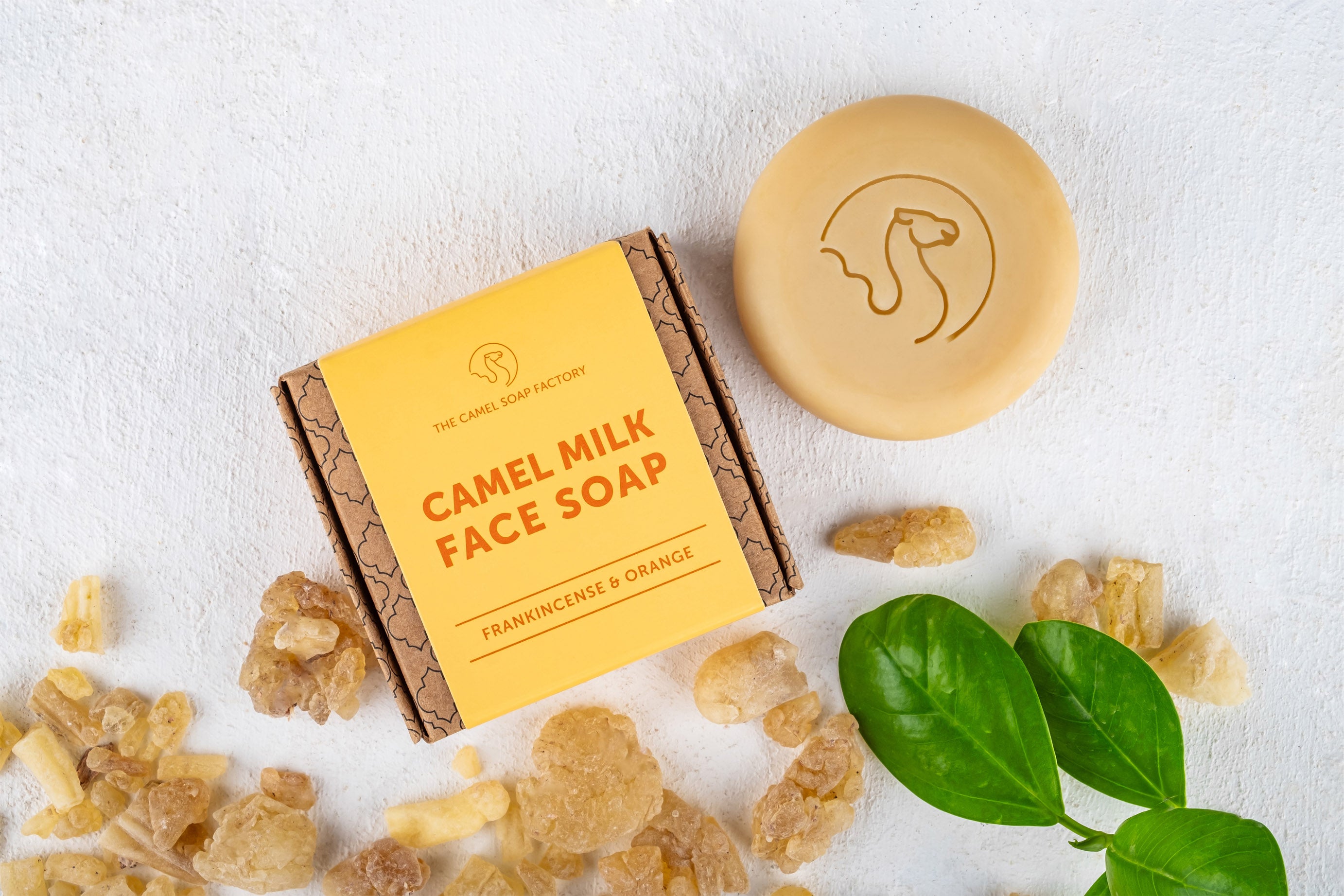 The Camel Soap Factory Camel Milk Face Soap Bar with Frankincense and Orange