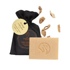 Aromatic Wood Heritage Soap Bar with ingredients and soap bar front