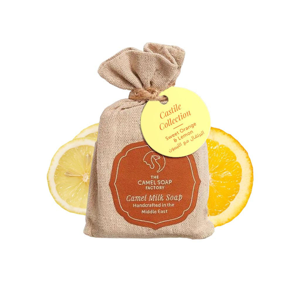 Sweet Orange & Lemon Castile Soap Bar - Pack of 5 – The Camel Soap Factory